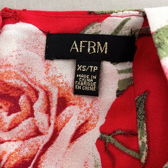 AFRM Micah Corset Tiered Maxi Floral Dress with Slit Flutter Sleeves Size XS - Picture 6 of 14